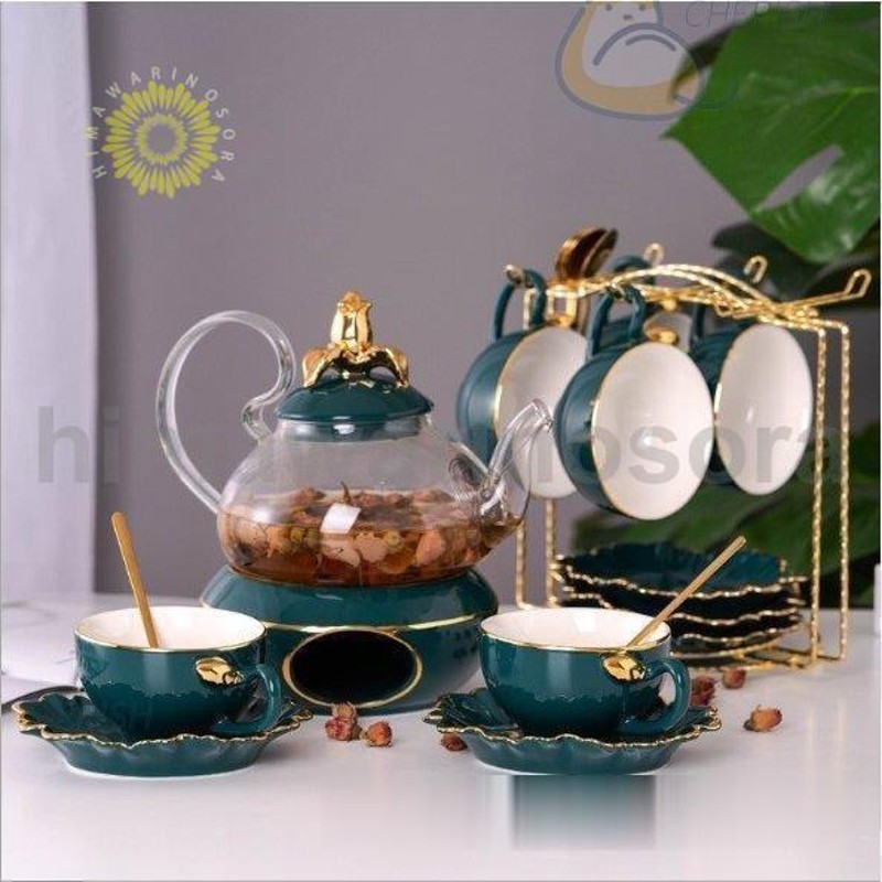 アフタヌーンティー茶器セット加熱家庭用養生茶器ガラス泡ティーポット