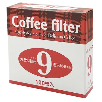 Pearl Horse 寶馬 丸型咖啡濾紙 9號  100入  1個