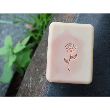 【皂章A81】氣質玫瑰 祝福皂章 壓克力皂章 ソープスタンプ