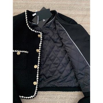 名媛黑色小香風外套女裝秋冬季2025新款法式高級感小個子短款上衣