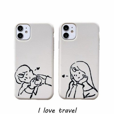 Phone12 Mini ケース Iphone11 Pro アイフォン 12 ケース Iphone11 Promax ケース Iphone Xs カップル お揃い Iphoneケース シンプルイラスト ペア 通販 Lineポイント最大get Lineショッピング