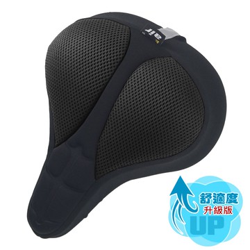 DR.AIR 升級版城市車用3D立體紋路氣墊座墊套(適用U-Bike坐墊)-黑色