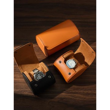 手表盒高檔皮革腕表收納盒時尚男女通用表盒便攜旅行機械表展示盒