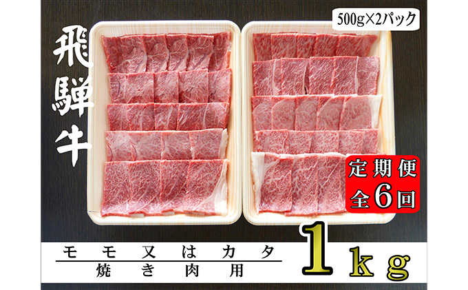 A5ランク飛騨牛赤身肉焼き肉用1kg（モモ又はカタ）