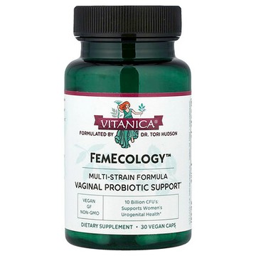 Vitanica, FemEcology™，女性私密部位益生菌幫助，30 粒全素膠囊