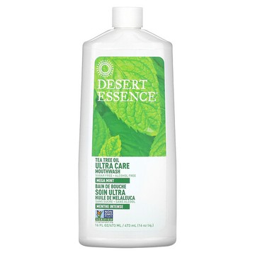 Desert Essence, 茶樹油特護漱口水，清新薄荷味，16 液量盎司（473 毫升）