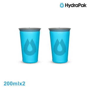HydraPak Speed Cup 越野輕量摺疊軟式水杯 A714HP 2入｜甜酒藍 200ml (摺疊收納 易擠壓)