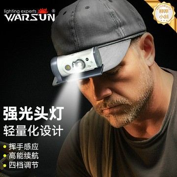 【強光感應】頭燈 釣魚頭燈 夜釣燈 頭戴式燈 感應頭燈 超亮長續航 充電防水 帽夾兩用 戶外夜跑登山