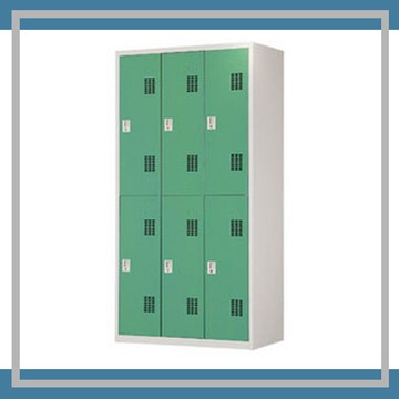 【屬過大商品，運費請先詢問】辦公家具 PS-3606-G 綠色6人用衣櫃 資料文件檔案櫃 櫃子 檔案 收納