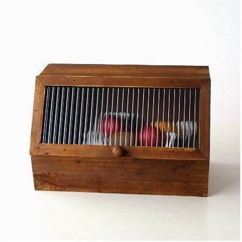 収納ボックス 木製 ストッカー キッチン 小物入れ ストレージボックス フラップ扉 レトロなストレージケース 通販 Lineポイント最大0 5 Get Lineショッピング