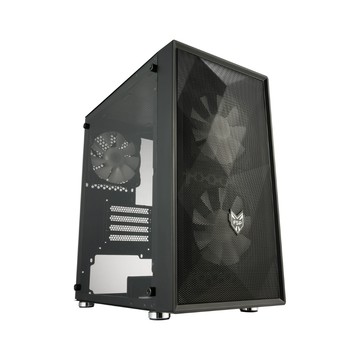 FSP 【全漢FSP】CST130 Basic 壓克力透側機殼 純黑 (M-ATX/內附3風扇/顯卡長30cm)