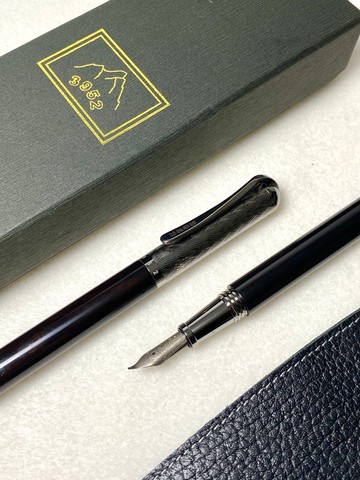 3952老山羊-噍吧哖 黑檀木 高清高亮版 書法鈦尖鋼筆