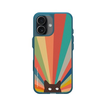 iPhone 17 Clear (相機按鈕) 夜幕藍 - ilovedoodle (Lim Heng Swee) - Cat Landscape - Imagination 貓的想像力