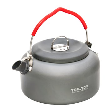 TOP&TOP 硬質氧化鋁合金茶壺 800ml 超輕量  深灰色  1個