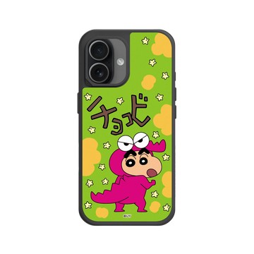 iPhone 17 SolidX 黑 - 蠟筆小新 Crayon Shinchan - 小新鱷魚阿山款