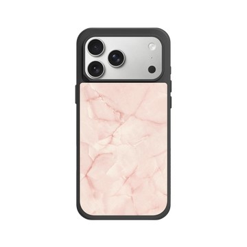 iPhone 17 Pro Max SolidX 黑 - 石紋與渲染 / Marble & Dreamy Gradient - 粉色夢境