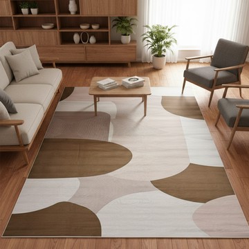 西格傢飾 知性摩卡慕斯柔和水晶絨地毯  140 x 200cm  摩卡奢語