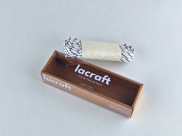 【日本製】藍白色雙層纖維鞋帶 - Sailor