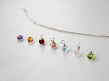 Journal 【加購商品】麥穗手鏈專用 / 天然托帕石、月光石、石榴石、黃紫水晶 墜子