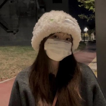 白鹿同款帽子秋冬毛絨漁夫帽針織加厚保暖仿皮草毛線帽毛茸茸盆帽