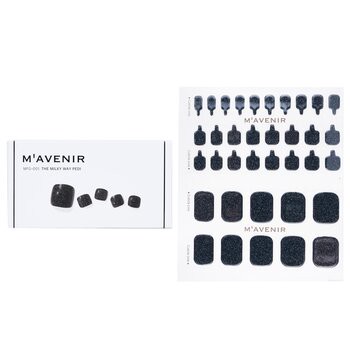 Mavenir Mavenir 指甲貼 (黑色) - # The Milky Way Pedi 36pcs-美容工具