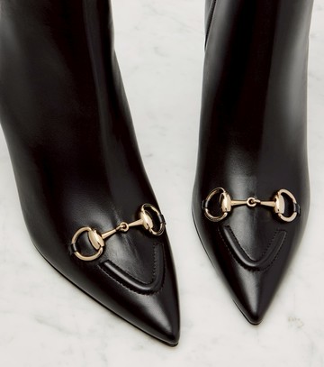 Gucci Horsebit leather ankle boots