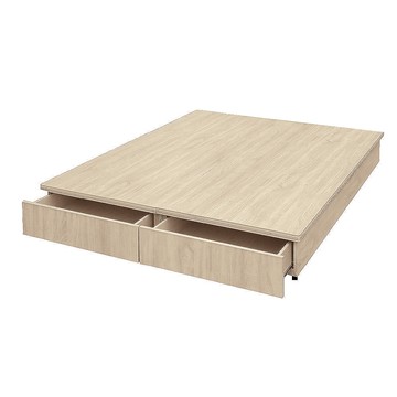 ASSARI-宮本六分二抽屜收納式床底(雙人5尺)雪松