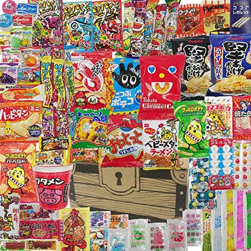 お菓子 駄菓子 詰め合わせ ７０種 宝箱セット クリスマス お菓子シリーズ 懐かしの駄菓子シリーズ プレゼント ギフト パーティー 誕生日 通販  LINEポイント最大0.5%GET | LINEショッピング