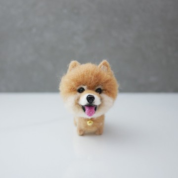 博美客製化羊毛氈  寵物客製 公仔