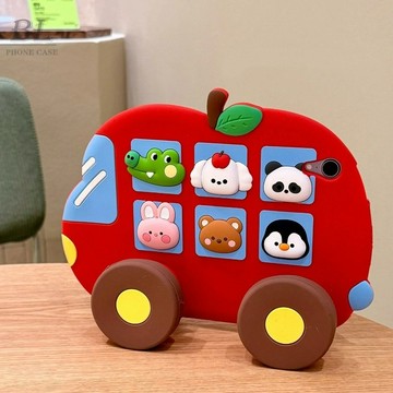 軟萌小動物蘋果車 適用 iPad Air M3 2025 Pro 11吋 10代 9 8 7 mini7 13吋 保護套