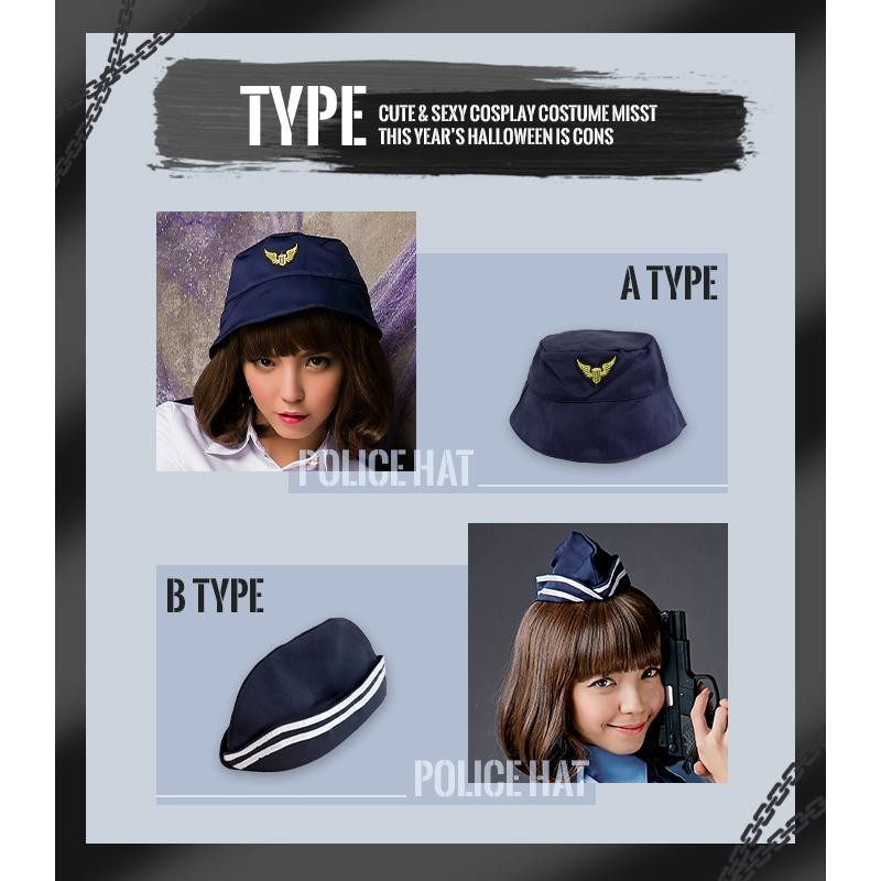 【新品】コスプレ◆ポリスハット◆警官帽◆コスチューム◆衣装 ポリスハット 大人用 警察官 警官 コスプレ 仮装 ハロウィン