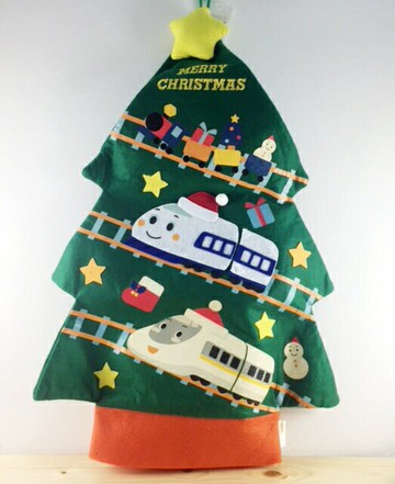 【震撼精品百貨】Shin Kan Sen 新幹線 聖誕袋-新幹線圖案-綠色 震撼日式精品百貨