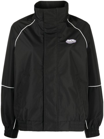 CHOCOOLATE - logo-patch zip-up jacket - women - Polyester - XS - Black