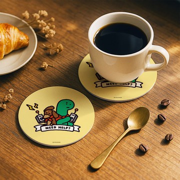 JOGUMAN 陶瓷圓杯墊 – 請回答 Over