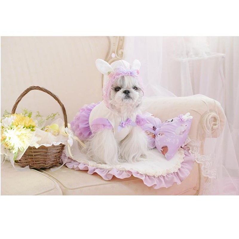 犬服 No.144 ふわふわいちごのポケットわんぴ ハンドメイド 犬服 No.144 ふわふわいちごのポケットわんぴ ハンドメイド