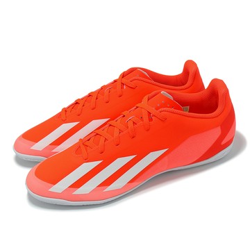 [ACS] adidas 室內足球鞋 X Crazyfast Club IN 男鞋 紅 白 緩衝 抓地 運動鞋 愛迪達 IF0721