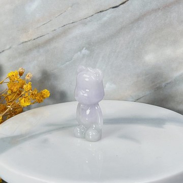 【熊熊玉見你】冰糯可愛小熊吊飾 | 天然緬甸玉翡翠A貨禮 | 送禮