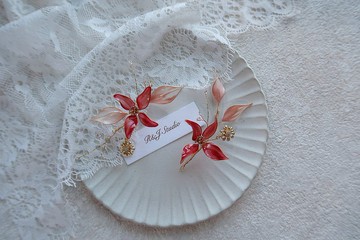 粉紅泡泡-兩件組 新娘手作飾品 新娘頭飾/伴娘配飾