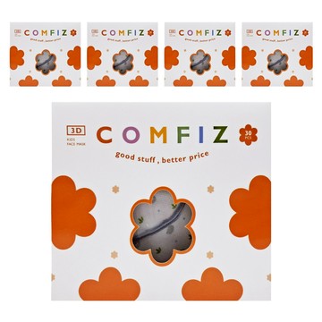 COMFIZ 康菲 兒童3D醫療口罩 3~7歲  5盒  無尾熊寶寶 灰色  30片
