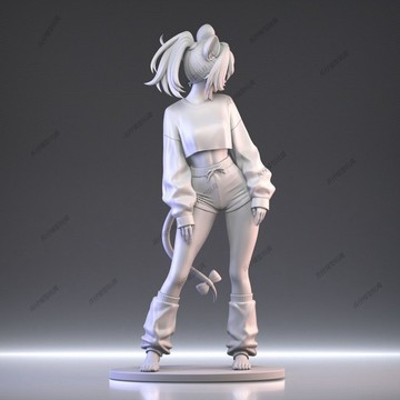 【台灣出貨】✨免運 虛擬偶像 貝爾絲 手辦 模型 GK白模 3d打印 擺件 diy白模