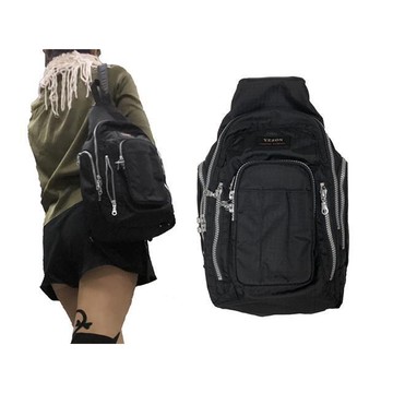 YESON 胸包小容量主袋+外袋共六層MIT高單數超輕防水尼龍布耐磨插筆外袋