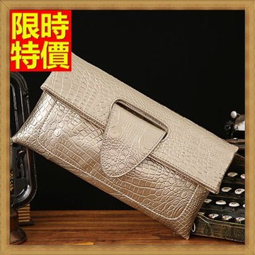 手拿包 真皮女包包-高檔品味低調奢華鱷魚紋女信封包3款3色68k12【獨家進口】【米蘭精品】