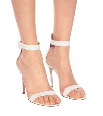 Gianvito Rossi Portofino 105 leather sandals