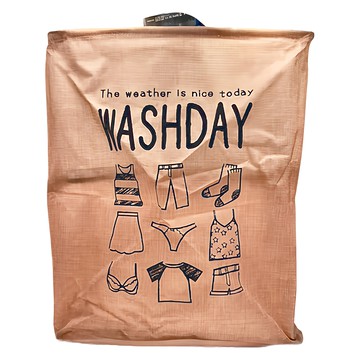 Bebehome 日式折疊收納箱 75L 藕粉字母  1個