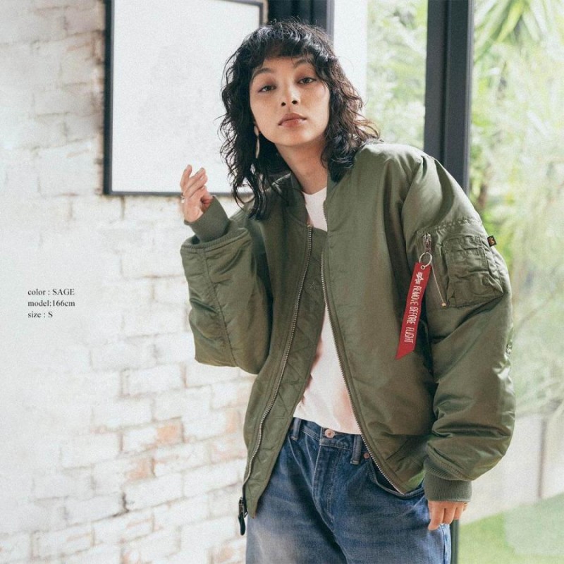 ALPHA INDUSTRIES MA-1 フライトジャケット オリーブ