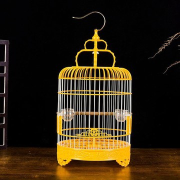 【萌寵用品】圓形塑鋼鳥籠玉觀賞鳥籠芙蓉鳥相思鳥金青秀燕鳥籠小鳥籠洗澡圓籠