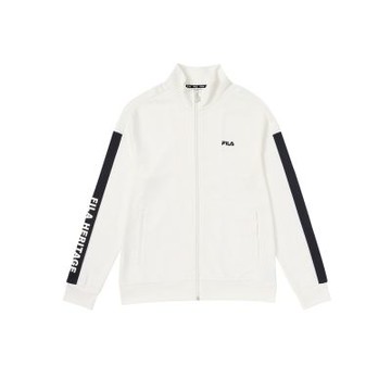 FILA 男針織外套-米白 1JKY-5467-IV