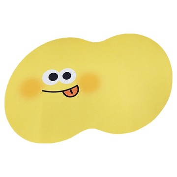 可愛表情硅藻泥地墊 橡膠科技布 雙面防滑 快速吸水 生動有趣  40 x 60cm  吐舌  1個