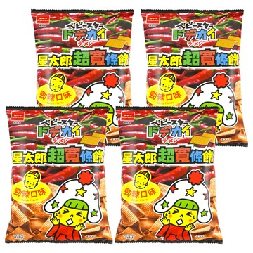 OYATSU 優雅食 BABY STAR 星太郎 超寬條餅 勁辣口味  64g  4包