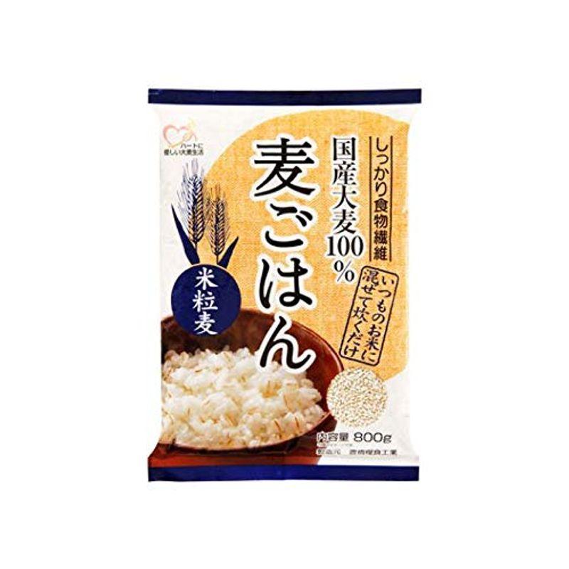 豊橋糧食工業 麦ごはん 米粒麦800g ×6個